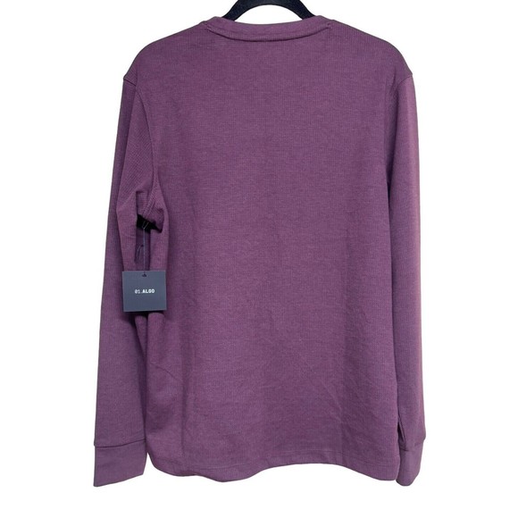 01.Algo Denver Performance Thermal Crew Burgundy Men’s Size Medium - Picture 2 of 10